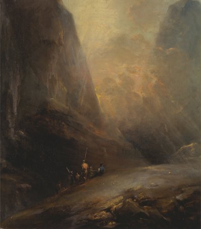 Berglandschaft mit Banditen von Elias Martin
